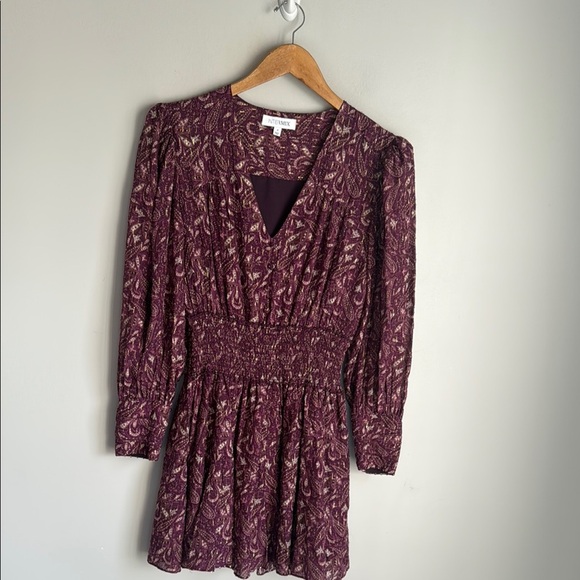 Intermix Lana Printed Smocked Mini Dress 4 - Picture 2 of 15